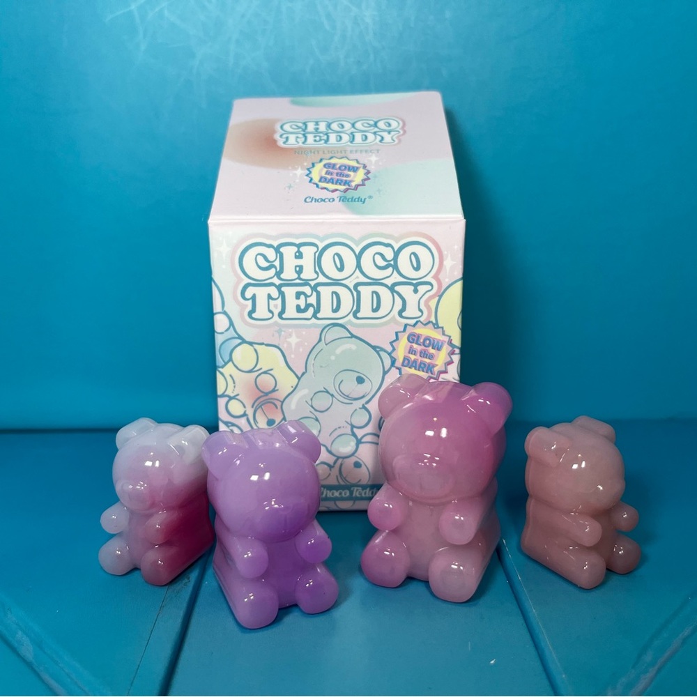 Choco Teddy - Colorful Candy Chocolate Bear Blind Box Figures - Glow in the Dark